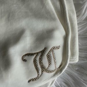 COPY - Velour juicy couture shorts with embellishments. Size extra small